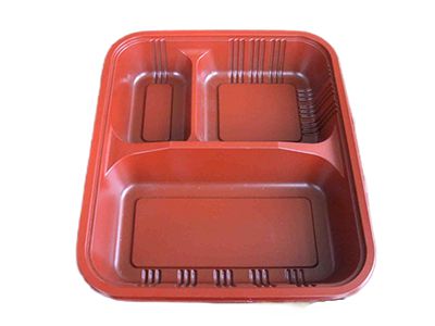 Tray makanan multi kompartemen